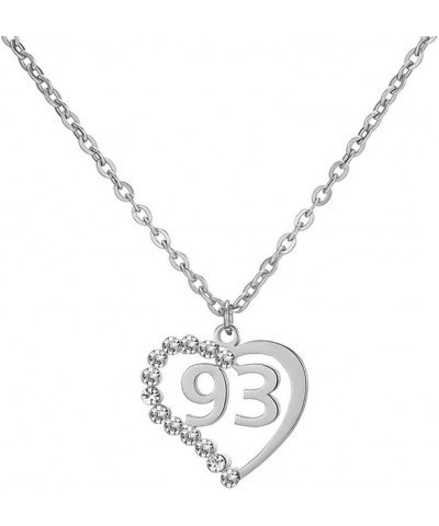 Stainless Steel Birth Year Number 10 to 99 Necklace Birthday Gift Anniversary Jewelry for Women 93 $13.03 Necklaces