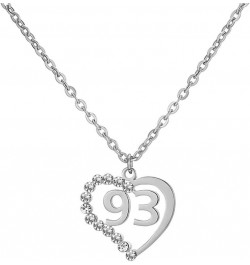 Stainless Steel Birth Year Number 10 to 99 Necklace Birthday Gift Anniversary Jewelry for Women 93 $13.03 Necklaces