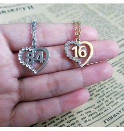 Stainless Steel Birth Year Number 10 to 99 Necklace Birthday Gift Anniversary Jewelry for Women 93 $13.03 Necklaces