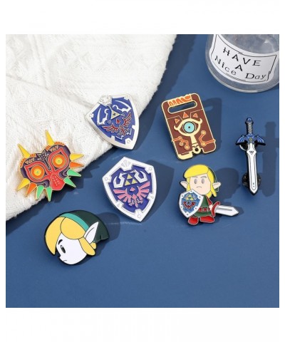 The Legend of Zeld Pins - Llink/Shield/Triangle Hyrule's Royal Crest Classic Brooches Game Ocarina of Time Breath of the Dese...