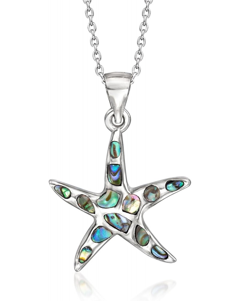 Black Abalone Shell Pendant Necklace in Sterling Silver. 18 inches $28.62 Necklaces