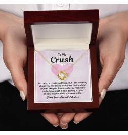 To My Crush Necklace For Women, You are Already You are Mine Girlfriend Love Knot Necklace, Gift For Soulmate On Birthday, Be...