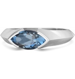 Multi Choice Your Gemstone 0.25 Ctw Marquise 925 Sterling Silver Engagement Ring London Blue Topaz $18.63 Rings