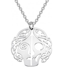 Norse Pagan Goddess Hel Pendant Goddess of Death Nordic Hella Muerte Necklace Hel Necklace for Women HELL Norse ne $10.58 Nec...