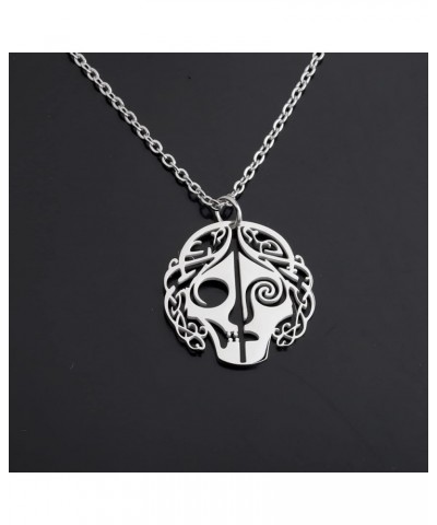 Norse Pagan Goddess Hel Pendant Goddess of Death Nordic Hella Muerte Necklace Hel Necklace for Women HELL Norse ne $10.58 Nec...