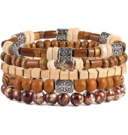 Wrap Bracelets Men Women, Hemp Cords Wood Beads Ethnic Tribal Bracelets, Leather Wristbands Elephant $7.94 Bracelets