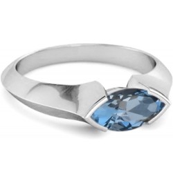 Multi Choice Your Gemstone 0.25 Ctw Marquise 925 Sterling Silver Engagement Ring London Blue Topaz $18.63 Rings