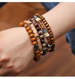 Wrap Bracelets Men Women, Hemp Cords Wood Beads Ethnic Tribal Bracelets, Leather Wristbands Elephant $7.94 Bracelets