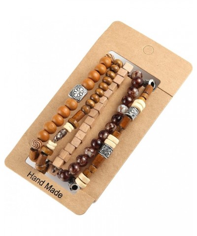 Wrap Bracelets Men Women, Hemp Cords Wood Beads Ethnic Tribal Bracelets, Leather Wristbands Elephant $7.94 Bracelets