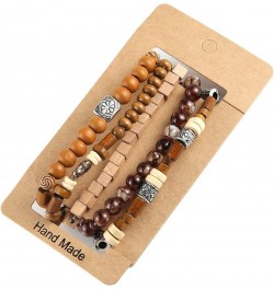 Wrap Bracelets Men Women, Hemp Cords Wood Beads Ethnic Tribal Bracelets, Leather Wristbands Elephant $7.94 Bracelets