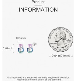 26 Initial Earrings for Girls Women Hypoallergenic S925 Sterling Silver Cubic Zirconia Stud Earrings Fashion Stud Earrings fo...