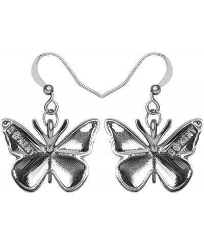 DALANE Enamel Alloy Rhinestone Butterfly Earrings Dangle Summer Spring Insects Jewelry for Women Girls Accessories Purple $9....