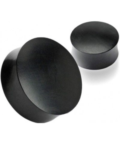 Black Areng Wood Saddle Fit Solid Organic Plugs 1.77" (45mm) $12.23 Body Jewelry