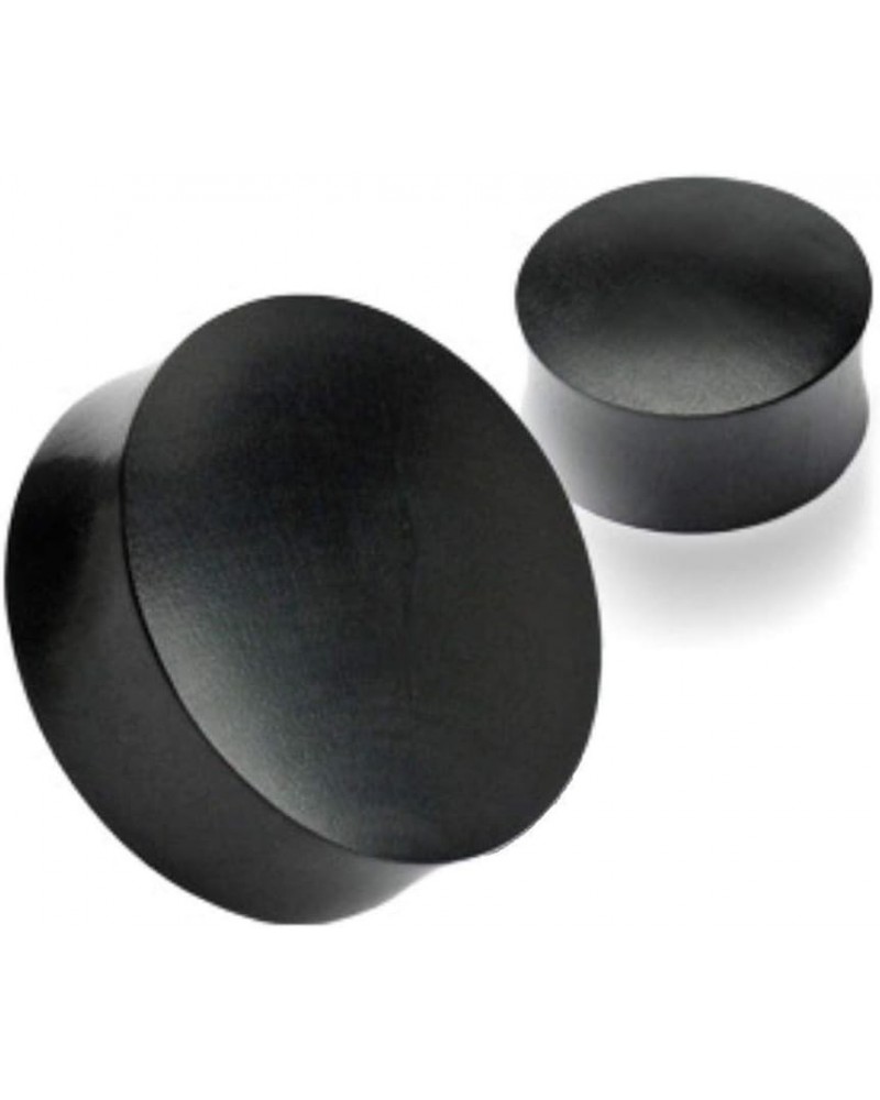 Black Areng Wood Saddle Fit Solid Organic Plugs 1.77" (45mm) $12.23 Body Jewelry