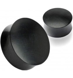 Black Areng Wood Saddle Fit Solid Organic Plugs 1.77" (45mm) $12.23 Body Jewelry