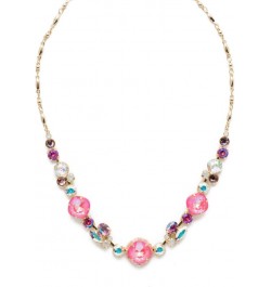 Lin Tennis Necklace, Bright Gold-Tone Finish, Island Sun, one Size (NEH022BGISS) $61.77 Necklaces