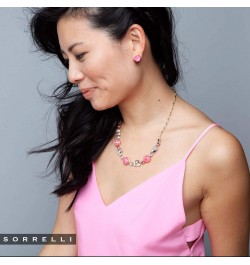 Lin Tennis Necklace, Bright Gold-Tone Finish, Island Sun, one Size (NEH022BGISS) $61.77 Necklaces