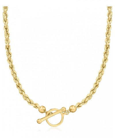 18kt Gold Over Sterling Rope-Chain Toggle Necklace. 18 inches $60.48 Necklaces