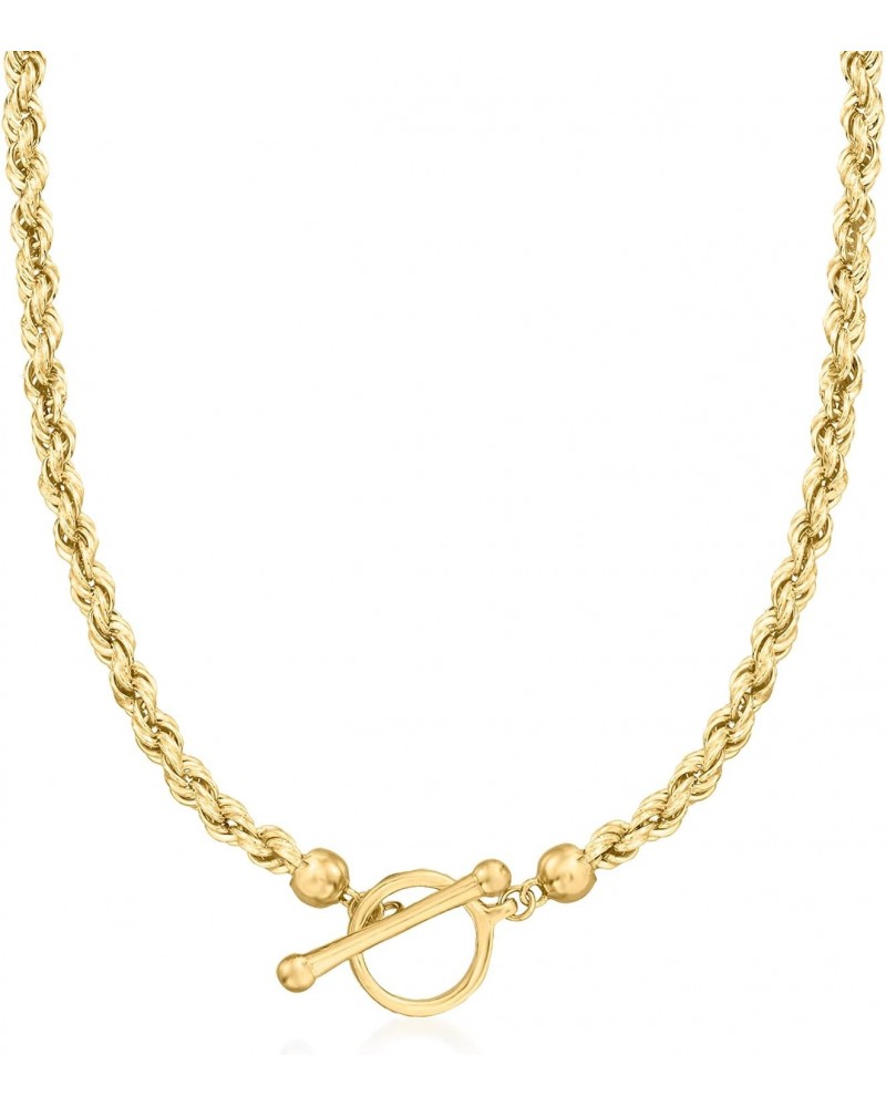 18kt Gold Over Sterling Rope-Chain Toggle Necklace. 18 inches $60.48 Necklaces