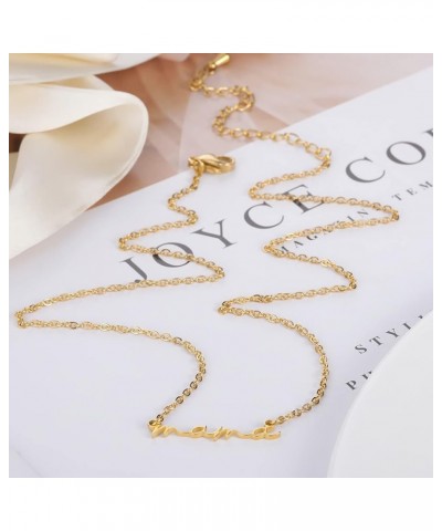 18K Gold Plated Stainless Steel Dainty Simple Design Mama Nana Letter Necklace For Women Mother's Day Anniversary Jewellery G...