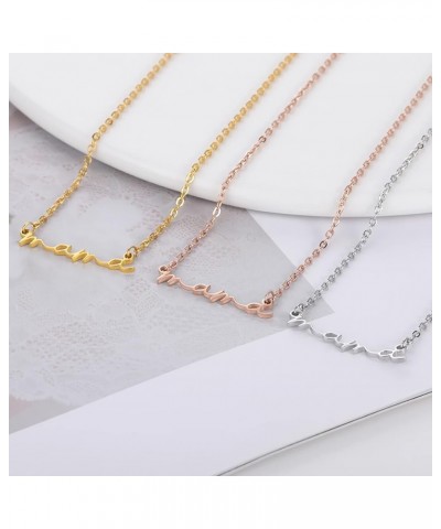 18K Gold Plated Stainless Steel Dainty Simple Design Mama Nana Letter Necklace For Women Mother's Day Anniversary Jewellery G...