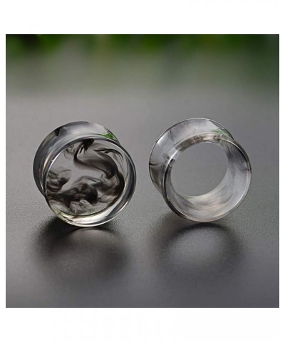 2 Pairs Matched Set Gauges for Ears Flesh Tunnels Kits Plugs Earrings Grey Acrylic Ear Expander Stretchers Piercing. 1 3/4"(1...