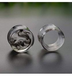 2 Pairs Matched Set Gauges for Ears Flesh Tunnels Kits Plugs Earrings Grey Acrylic Ear Expander Stretchers Piercing. 1 3/4"(1...