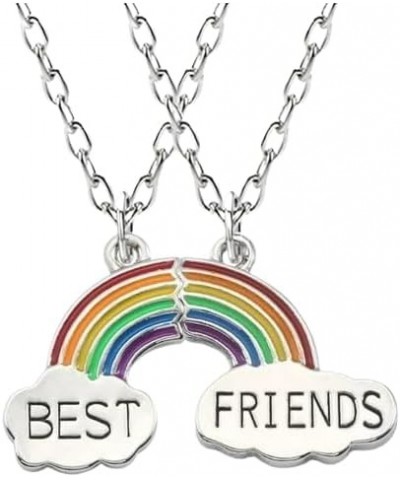 925 Sterling Silver Best Friendship Necklace for Two - Hearts BFF Matching Best Friend Necklaces Couples Matching Jewelry Fri...