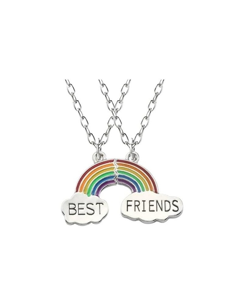 925 Sterling Silver Best Friendship Necklace for Two - Hearts BFF Matching Best Friend Necklaces Couples Matching Jewelry Fri...