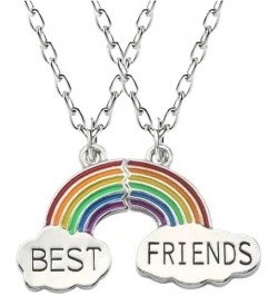 925 Sterling Silver Best Friendship Necklace for Two - Hearts BFF Matching Best Friend Necklaces Couples Matching Jewelry Fri...