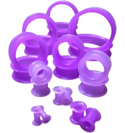 PAIR of Purple Soft Silicone Ear Tunnels Plugs - up to size 50mm! 6g (4mm) $10.70 Body Jewelry