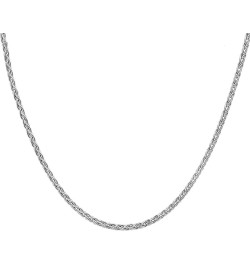 Sterling Silver Chain Necklace for Women Wheat 1.4mm Tarnish Resistant Responsibly Sourced - Non-Migrating Clasp Design - Ste...