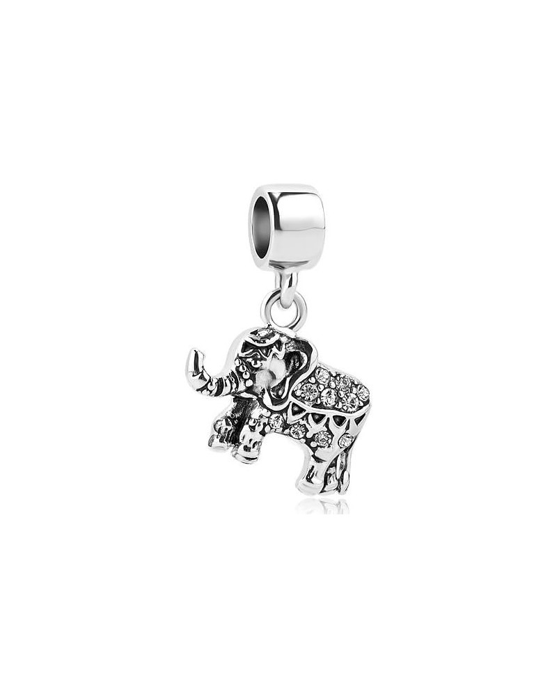 Lucky Elephant Owl Bulldog Sea Turtle Bee Cat Koala Charms Cute Animal Dangle Charm Beads Compatible with Pandora Charms Brac...