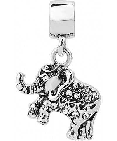 Lucky Elephant Owl Bulldog Sea Turtle Bee Cat Koala Charms Cute Animal Dangle Charm Beads Compatible with Pandora Charms Brac...