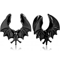 2PCS Ear Gauges Cool Bat Saddle Ear Plugs Tunnels 316 Stainless Steel Hypoallergenic Earrings Gauges for Ears Expander Body P...