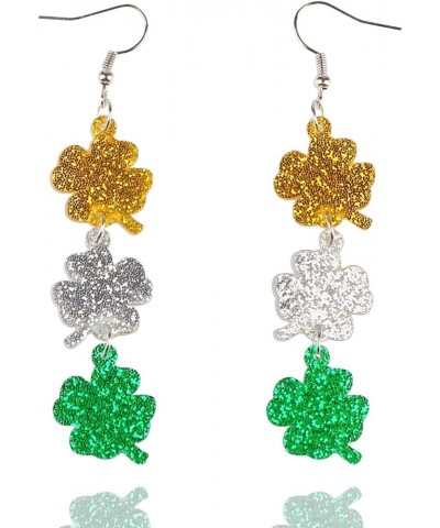 St Patricks Day Earrings Clover Shamrock Earrings Drop Dangle Lucky Stud for Women Irish Shamrock Clover Earrings style 10 $9...