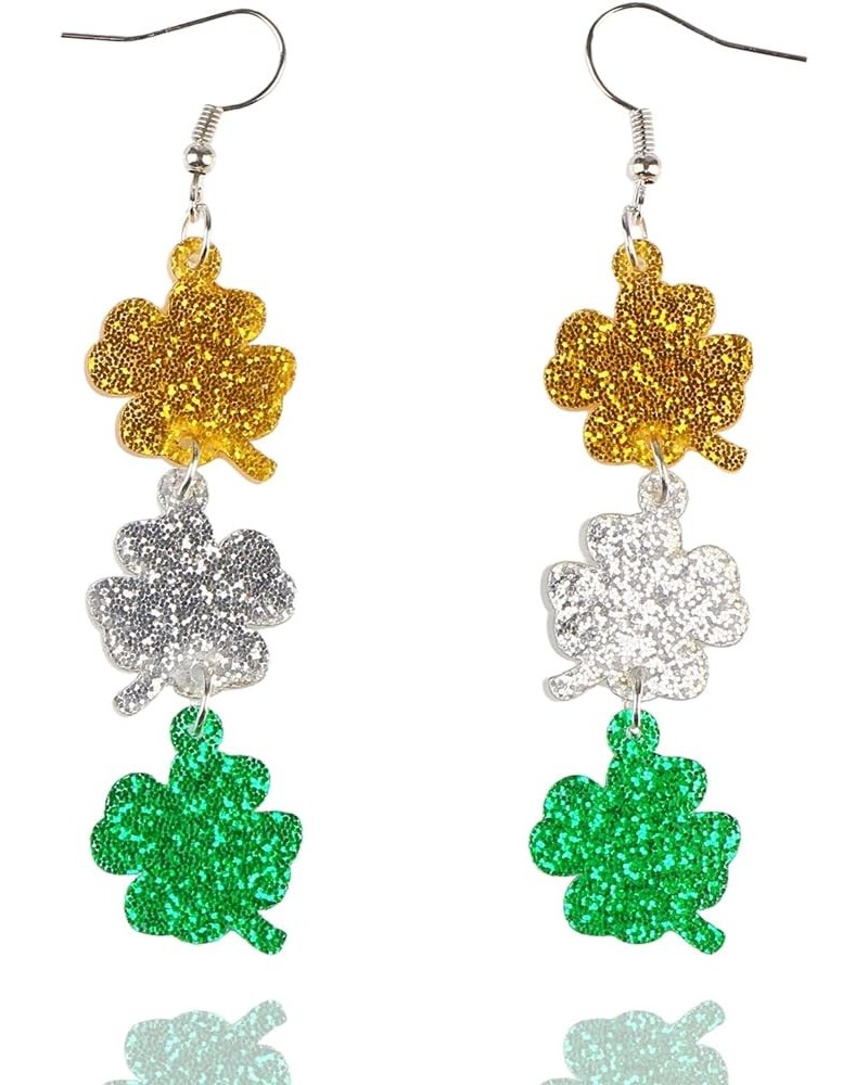 St Patricks Day Earrings Clover Shamrock Earrings Drop Dangle Lucky Stud for Women Irish Shamrock Clover Earrings style 10 $9...