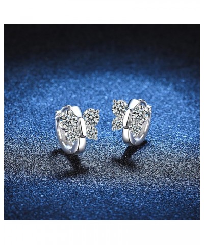 0.5ct-1ct Moissanite Drop Dangle Earrings for Women in 925 Sterling Silver, Moissanite Hoop Earrings style 10 $29.52 Earrings