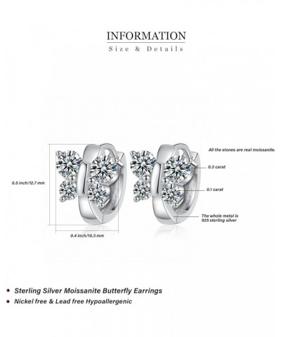 0.5ct-1ct Moissanite Drop Dangle Earrings for Women in 925 Sterling Silver, Moissanite Hoop Earrings style 10 $29.52 Earrings