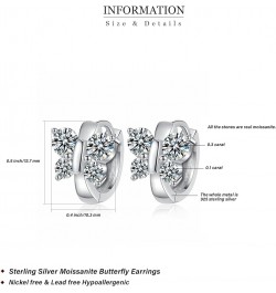 0.5ct-1ct Moissanite Drop Dangle Earrings for Women in 925 Sterling Silver, Moissanite Hoop Earrings style 10 $29.52 Earrings