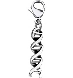 Microscope And DNA Double Helix Necklace Science Gift for Laboratory Technologist/Science Student DNA zipper pull $10.56 Neck...