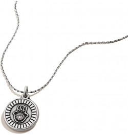 Hamsa IV 28 inch Expandable Necklace, Rafaelian Silver Finish, Silver Charm $13.05 Necklaces