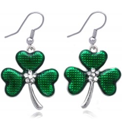 Heart Shape Leaf Clover Shamrock Stud Post Earrings 3 Leaf Green Hook $8.99 Earrings