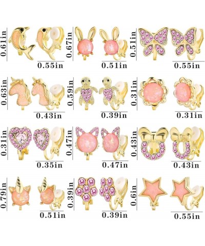 12 Pairs Clip On Earrings for Women Cute Earrings Crystal Earrings Pearl Earrings Charming Fashion Earrings Non Piercing Clip...