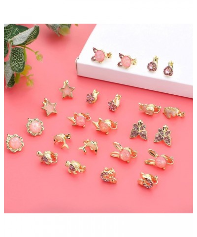 12 Pairs Clip On Earrings for Women Cute Earrings Crystal Earrings Pearl Earrings Charming Fashion Earrings Non Piercing Clip...