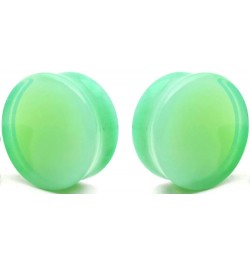 Mint Green Opalite Glass Ear Plug gauges 12mm- 1/2 inch $7.68 Body Jewelry