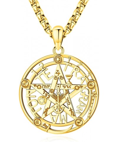 Nudo De Bruja Plata 925 Original Pentagram Necklace Pentacle Tetragrammaton Amuleto De Proteccion De Brujeria Witches Knot Je...