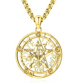 Nudo De Bruja Plata 925 Original Pentagram Necklace Pentacle Tetragrammaton Amuleto De Proteccion De Brujeria Witches Knot Je...