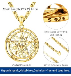 Nudo De Bruja Plata 925 Original Pentagram Necklace Pentacle Tetragrammaton Amuleto De Proteccion De Brujeria Witches Knot Je...