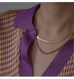 Stainless Steel 1mm-4mm Round Snake Chain Necklace for Women Girl Gold Plated-1mm-18 Inches-1pack $7.83 Necklaces